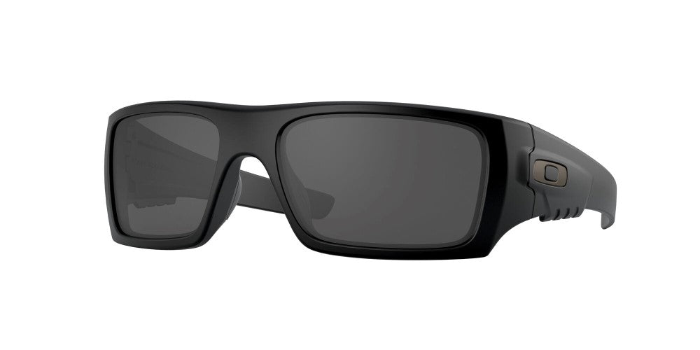 OAKLEY MEN'S BALL DET CORD MT POLARIZED RECTANGULAR SUNGLASSES, MATTE BLACK/GRAY/GRAY, LARGE