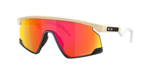 OAKLEY UNISEX SUNGLASSES MATTE DESERT TAN FRAME, PRIZM RUBY LENSES, 39