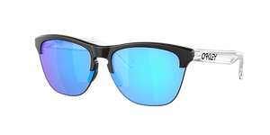 OAKLEY MEN'S OO9374 FROGSKINS LITE SQUARE SUNGLASSES, MATTE BLACK/PRIZM SAPPHIRE, 63