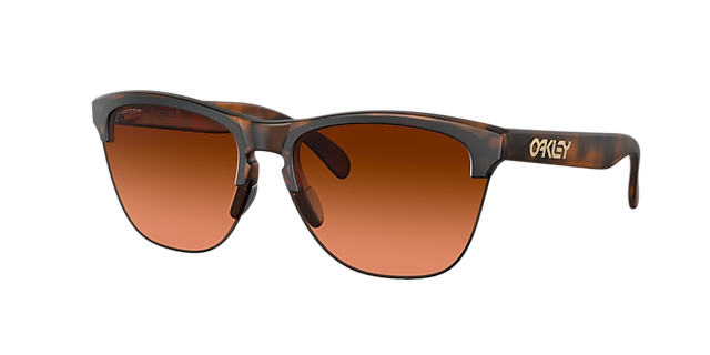 OAKLEY MEN'S OO9374 FROGSKINS LITE SQUARE SUNGLASSES, MATTE BROWN TORTOISE/PRIZM BROWN GRADIENT, 63