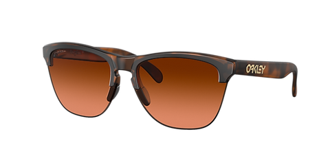 OAKLEY MEN'S OO9374 FROGSKINS LITE SQUARE SUNGLASSES, MATTE BROWN TORTOISE/PRIZM BROWN GRADIENT, 63