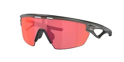 OAKLEY UNISEX SUNGLASSES MATTE GREY SMOKE FRAME, PRIZM TRAIL TORCH LENSES, 36