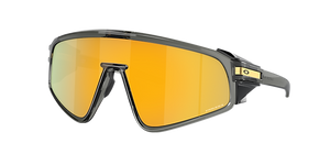 OAKLEY OO9404 LATCH PANEL RECTANGULAR SUNGLASSES, GREY SMOKE/PRIZM 24K, 35