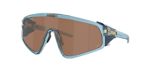 OAKLEY OO9404 LATCH PANEL RECTANGULAR SUNGLASSES, TRANSPARENT STONEWASH/PRIZM TUNGSTEN, 35