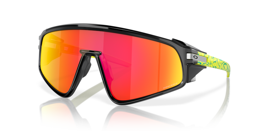 Oakley OO9404 Latch™ Panel Inner Spark Collection - Prizm Ruby Lenses,  Black Ink Frame