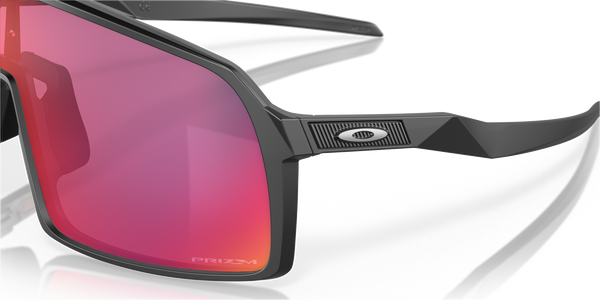 OAKLEY MEN'S OO9406A 940606 SUTRO LOW BRIDGE FIT RECTANGULAR SUNGLASSES, MATTE BLACK/SILVER/PRIZM ROAD, 37