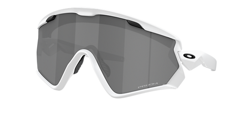 OAKLEY MEN'S OO9418 WIND JACKET 2.0 RECTANGULAR SUNGLASSES, MATTE WHITE/PRIZM BLACK, 45