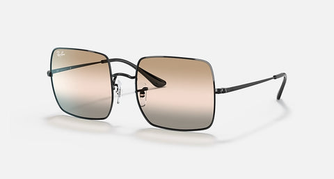 RAY-BAN SQUARE 1971 BI-GRADIENT POLISHED BLACK/PINK/BROWN GRADIENT,54