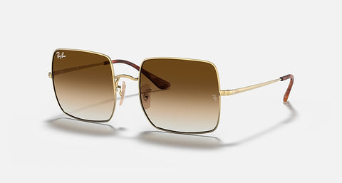 RAY-BAN SQUARE 1971 CLASSIC POLISHED ARISTA GOLD/LIGHT BROWN GRADIENT, 54