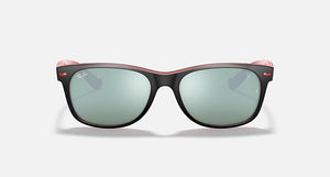 RAY-BAN RB2132 SCUDERIA FERRARI COLLECTION Matte black/Silver Flash, 55
