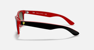 RAY-BAN RB2132 SCUDERIA FERRARI COLLECTION Matte black/Silver Flash, 55
