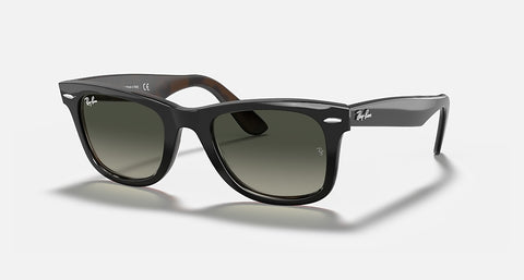 RAY-BAN ORIGINAL WAYFARER COLOR MIX POLISHED GREY ON HAVANA/GREY GRADIENT, 50