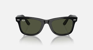 RAY-BAN ORIGINAL WAYFARER CLASSIC Sunglasses in Black and G-15 Green 50