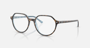 RAY-BAN THALIA POLISHED HAVANA ON LIGHT BLUE/CLEAR/BLUE TRANSITIONS, 51