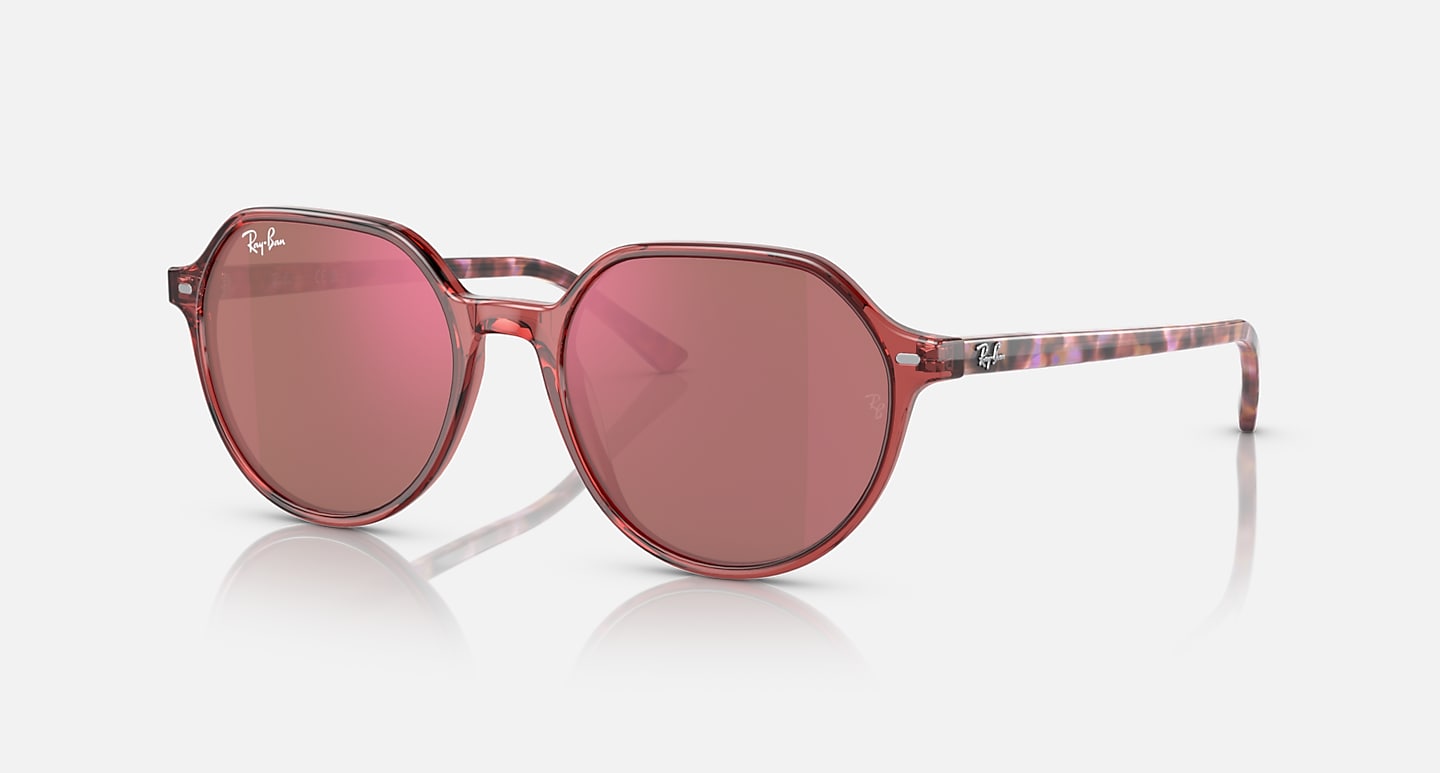 RAY-BAN THALIA POLISHED TRANSPARENT PINK/RED, 51