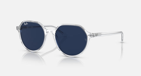 RAY-BAN THALIA POLISHED TRANSPARENT/CLEAR/BLUE TRANSITIONS, 51