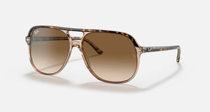 RAY-BAN BILL POLISHED HAVANA ON TRANSPARENT BROWN/LIGHT BROWN GRADIENT, 60