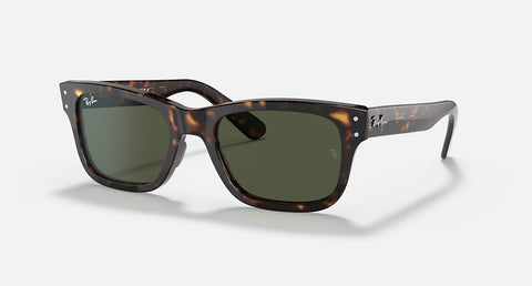 RAY-BAN BURBANK POLISHED HAVANA/G-15 GREEN, 58