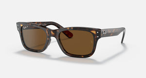 RAY-BAN BURBANK POLISHED HAVANA/B-15 BROWN, 52