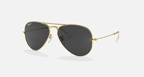 RAY-BAN AVIATOR GRADIENT POLISHED GOLD/BLACK, 62