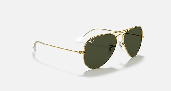 RAY-BAN Aviator Gradient Sunglasses in Gunmetal and Light Brown Gradient 62