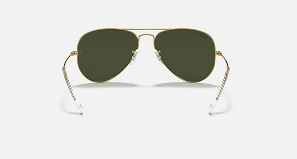 RAY-BAN Aviator Gradient Sunglasses in Gunmetal and Light Brown Gradient 62