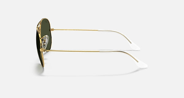 RAY-BAN Aviator Classic Sunglasses in Artista Gold and G-15 Green 58