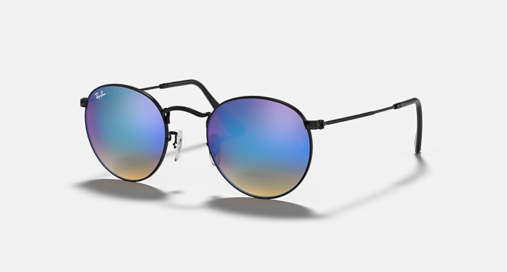 RAY-BAN ROUND FLASH LENSES GRADIENT