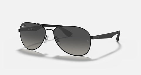 RAY-BAN RB3549 POLISHED BLACK/GREY, 61