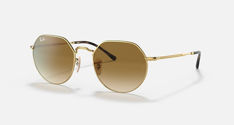 RAY-BAN JACK POLISHED ARISTA GOLD/BROWN, 53