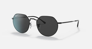 RAY-BAN JACK POLISHED BLACK/BLACK, 51