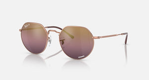 RAY-BAN JACK POLISHED ROSE GOLD/GOLD/RED CHROMANCE, 53