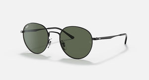 RAY-BAN RB3681 POLISHED BLACK/G-15 GREEN, 50