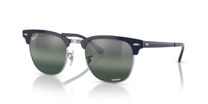 RAY-BAN CLUBMASTER METAL CHROMANCE POLARISED SILVER/SILVER, 51