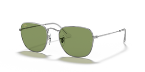 RAY-BAN FRANK LEGEND GOLD FRAME POLISHED SILVER, LENSES BOTTLE GREEN, 52