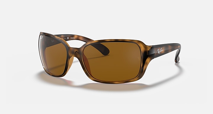 RAY-BAN RB4068 TORTOISE/POLARIZED BROWN CLASSIC B-15, 43