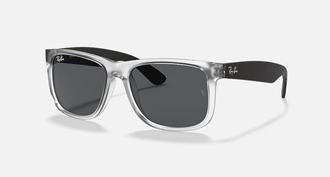 RAY-BAN JUSTIN COLOR MIX MATTE TRANSPARENT/GREY, 55