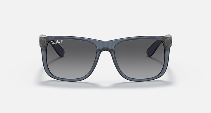 RAY-BAN JUSTIN CLASSIC Polished Transparent Blue/Grey, 54