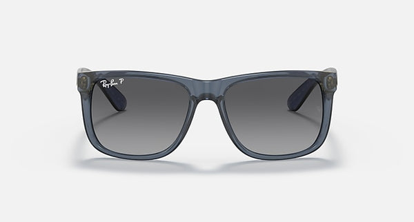 RAY-BAN JUSTIN CLASSIC Polished Transparent Blue/Grey, 54