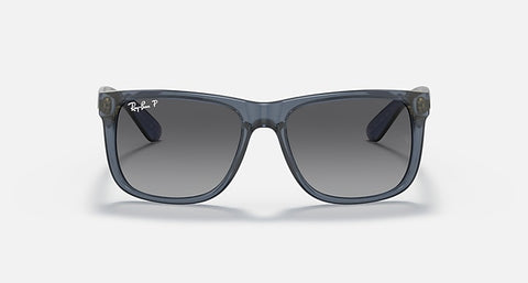 RAY-BAN JUSTIN CLASSIC Polished Transparent Blue/Grey, 54