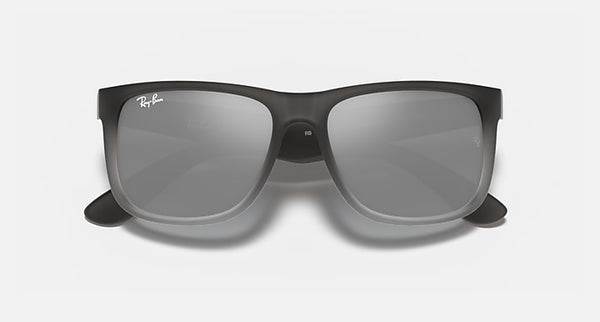 RAY-BAN JUSTIN Classic Sunglasses in Matte Grey and Grey Gradient 51
