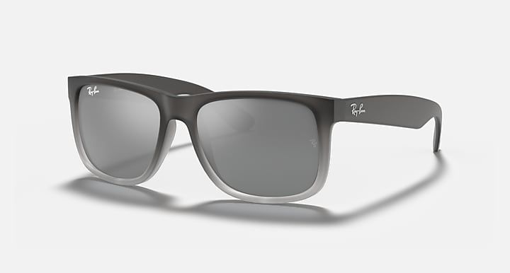 RAY-BAN JUSTIN Classic Sunglasses in Matte Grey and Grey Gradient 51