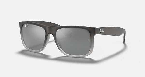 RAY-BAN JUSTIN Classic Sunglasses in Matte Grey and Grey Gradient 51