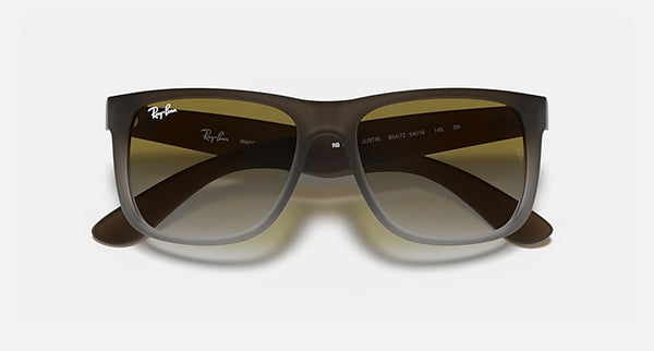 RAY-BAN JUSTIN CLASSIC Matte Brown/Green Gradient, 54