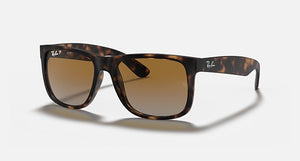 RAY-BAN JUSTIN CLASSIC MATTE HAVANA/BROWN/GREY, 55