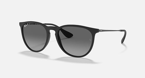 RAY-BAN ERIKA COLOR MIX MATTE RUBBER BLACK/GREY, 54