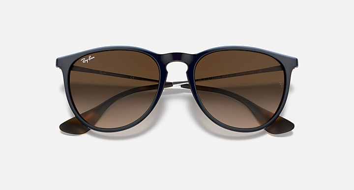 RAY-BAN ERIKA CLASSIC Sunglasses in Blue and Brown Gradient 54