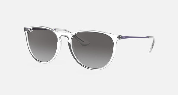 RAY-BAN ERIKA COLOR MIX Polished Transparent/Grey Gradient, 54