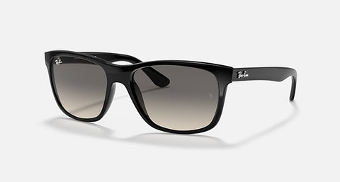 RAY-BAN RB4181 POLISHED BLACK/GREY GRADIENT, 57