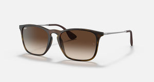 RAY-BAN CHRIS MATTE HAVANA/BROWN GRADIENT, 54